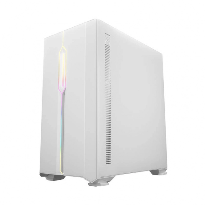 Modern gamer pc ház LED világítással - fehér