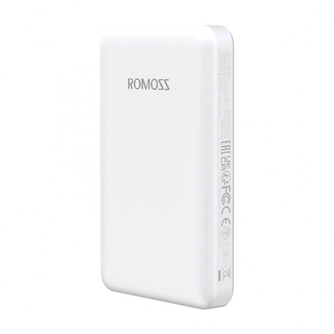 Romoss fehér mágneses powerbank 5000mAh - 20W