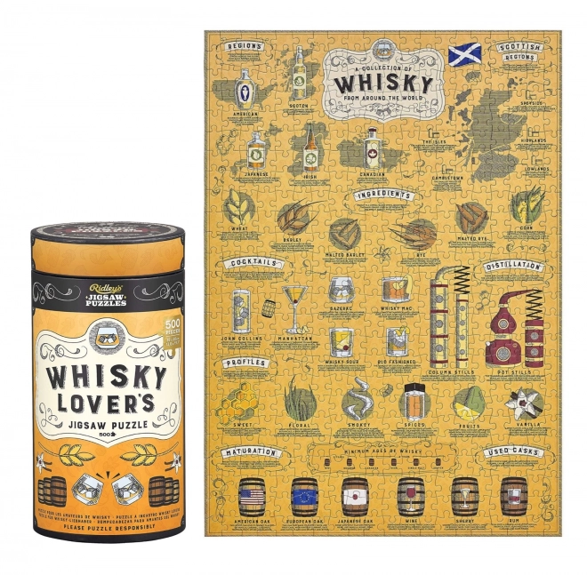 Ridley's Játékok Kirakó whisky szerelmeseinek 500 darab