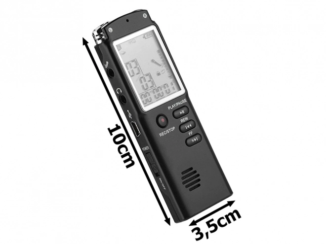 Diktafon MP3 lejátszó 8GB memóriával és érzékeny mikrofonnal