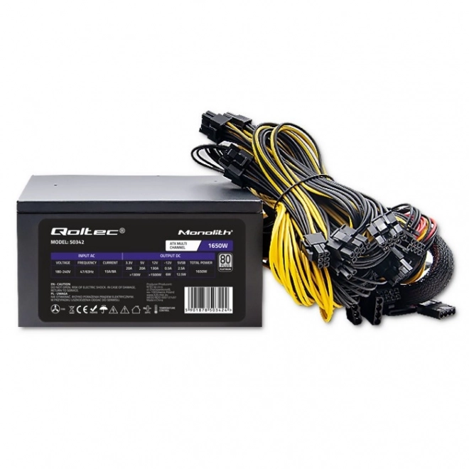 Qoltec ATX tápegység 1650W 80 Plus Platinum