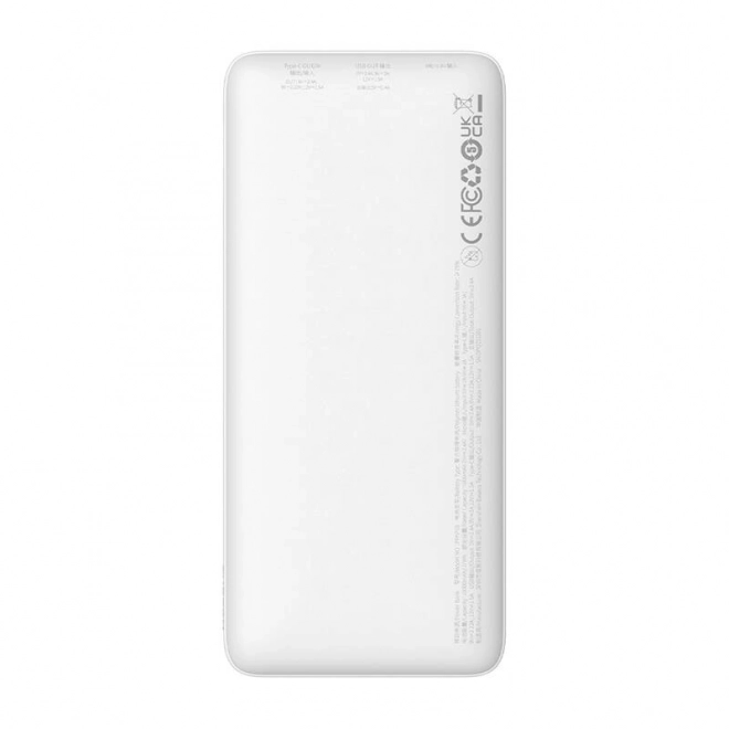 Baseus Airpow 10000mAh 20W teljesítményű fehér powerbank