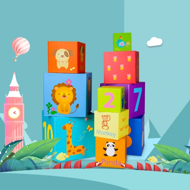 Magic Box építőkocka torony - Classic World