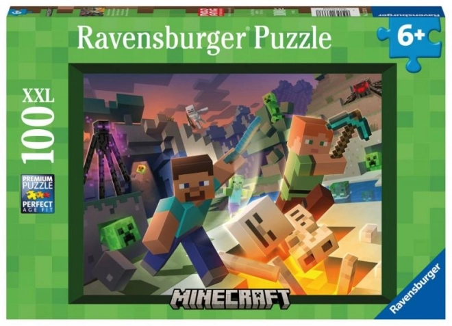 Minecraft szörnyek puzzle 100 darabos