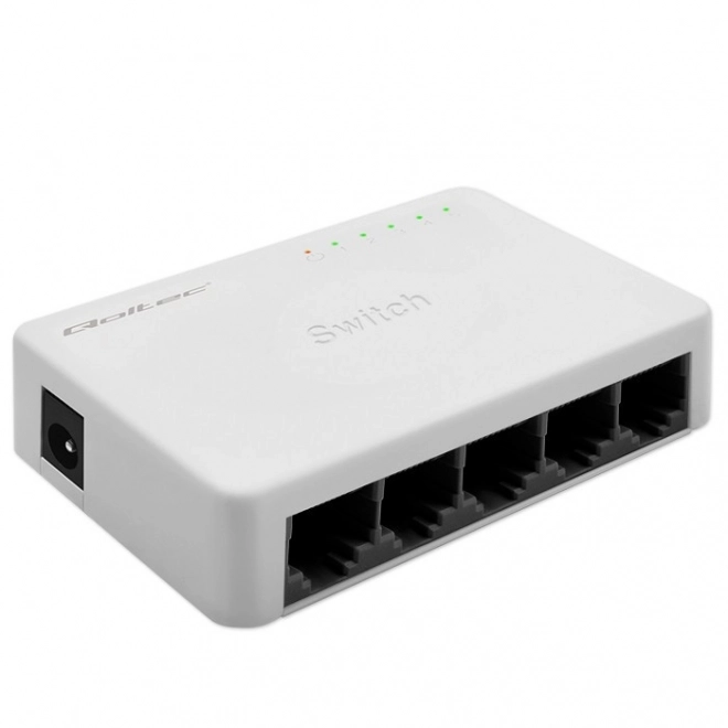 Qoltec hálózati kapcsoló 5 RJ45 porttal