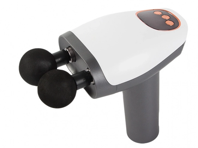 Ergonomikus LCD masszázspisztoly, 8 cserélhető fej
