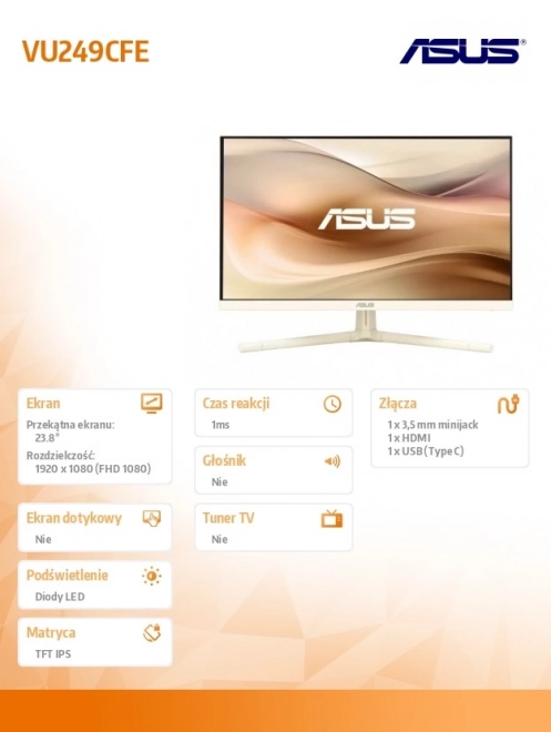 24 hüvelykes 100Hz USB-C monitor