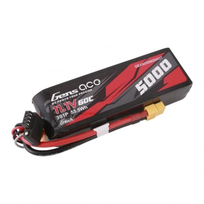 Gens Ace RC modell lítium akkumulátor 5000 mAh, 11,1V 60C