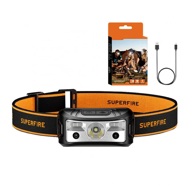 Superfire fejre szerelhető zseblámpa