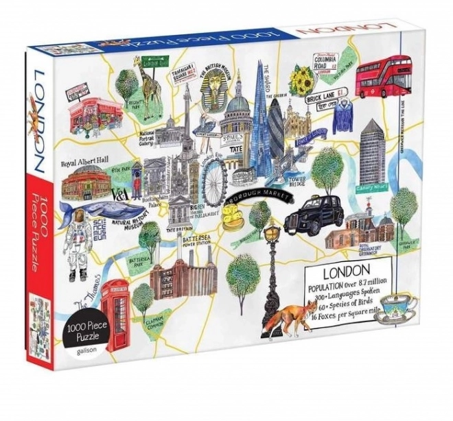 Galison 1000 darabos londoni térkép puzzle