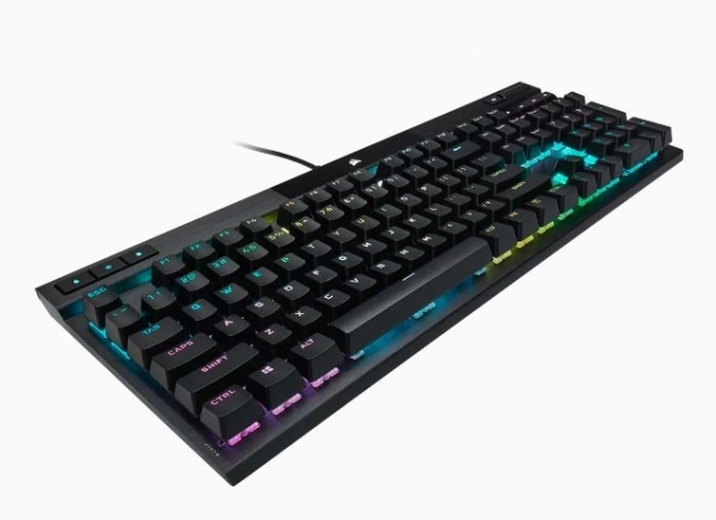 Opcionális-mechanikus CORSAIR K70 RGB Pro billentyűzet fekete PBT billentyűsapkákkal