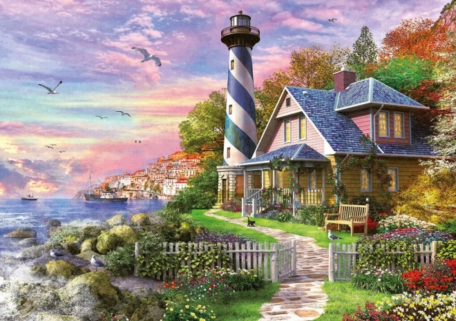 Educa világítótorony a Rock Bay öbölben puzzle 1000 darabos