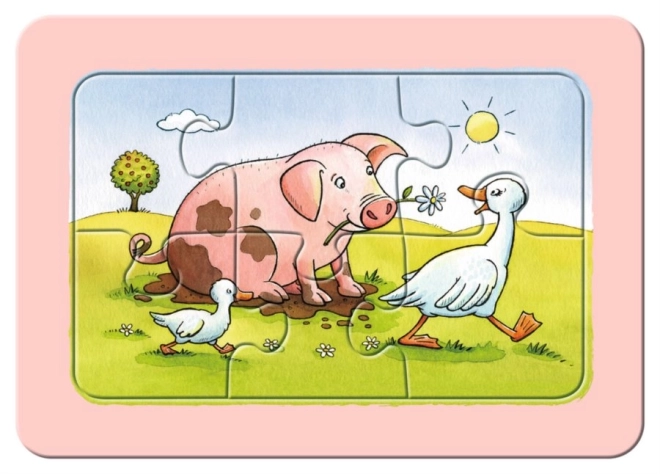 Ravensburger az első puzzle-om állati barátok 3x6 darabos