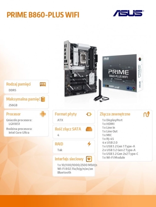 Alaplap ASUS Prime B860-PLUS WIFI