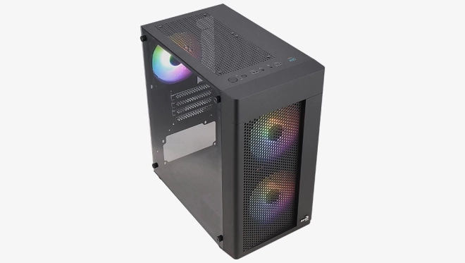 Hexform TG FRGB mini torony számítógépház fekete