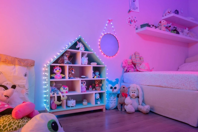 Twinkly szívalakú dekoratív fényfüzér 200 LED RGB