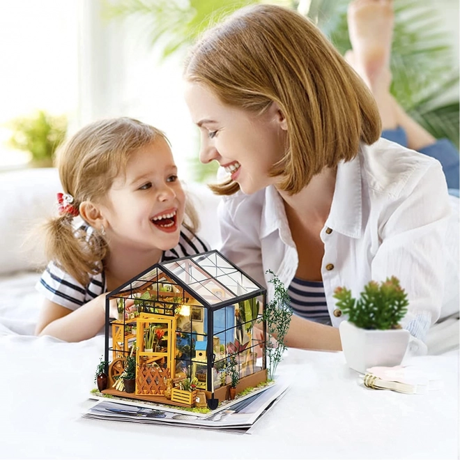 Robotime mini üvegház makett