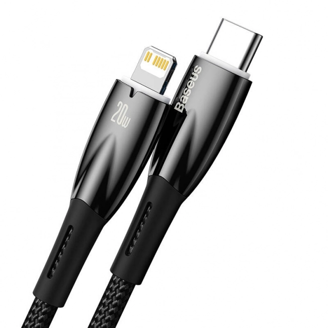 Baseus glimmer usb-c lightning gyors töltőkábel 20w 2m