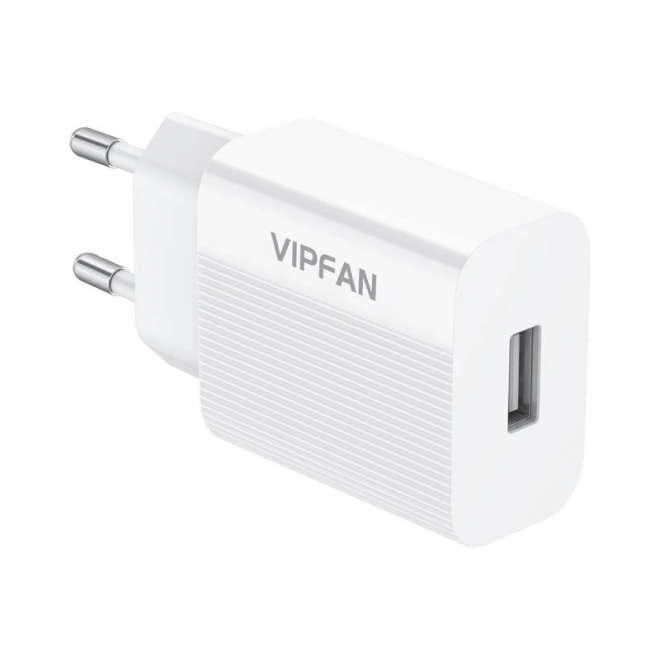 Vipfan usb hálózati töltő lightning kábellel - fehér