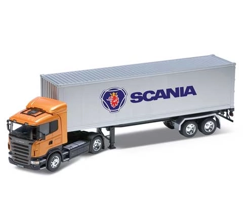 Welly Scania R 470 Tahač Pótkocsival Modell 1:32