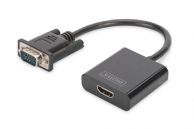 VGA HDMI konverter és adapter 1080p FHD 3,5 mm MiniJack-al