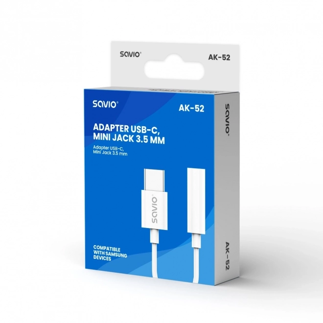 Adapter USB-C mini jack 3.5 mm Samsung kompatibilitással