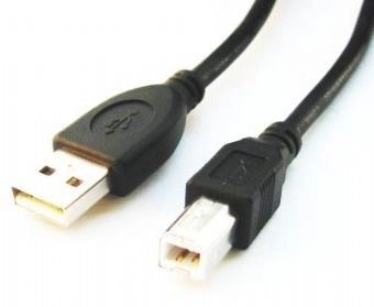 Fekete USB 2.0 kábel AM-BM 3m