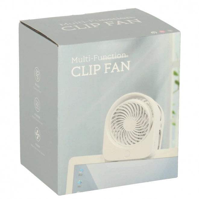 Vezetéknélküli USB asztali ventilátor 11,5 cm fehér