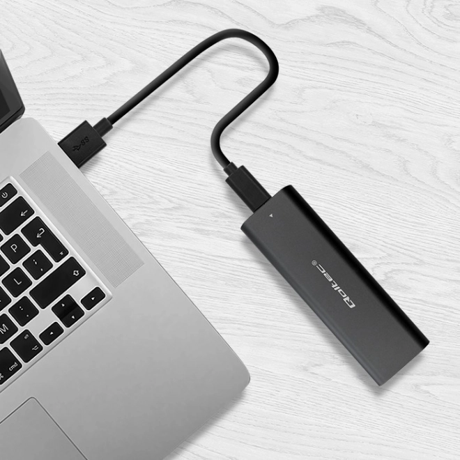 Qoltec M.2 SSD meghajtóház USB-C-vel