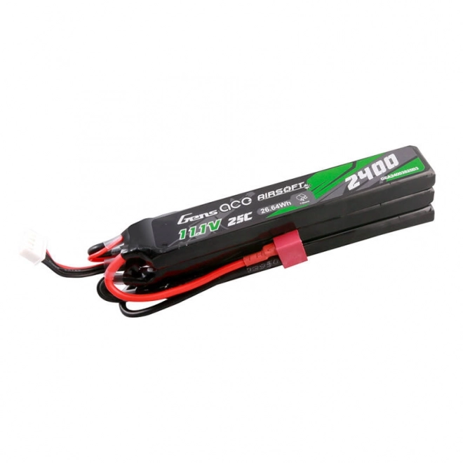 Gens Ace 25C 2400mAh 3S2P 11.1V airsoft lítium-polimer akkumulátor