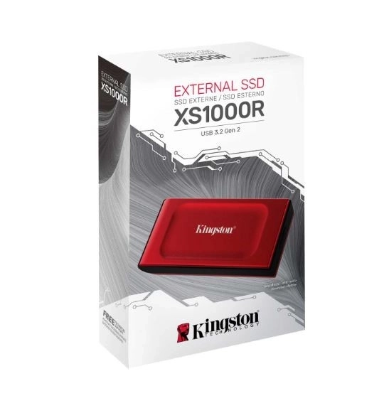 Külső SSD XS1000 2TB USB3.2 Gen2 Piros