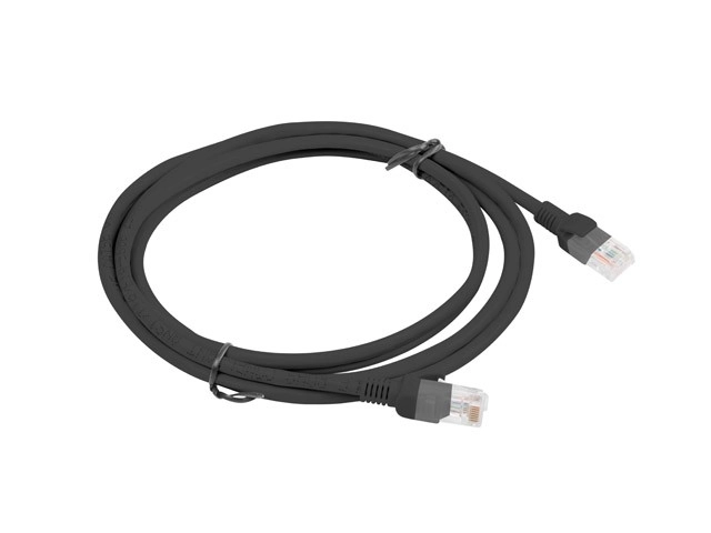 Fekete cat.5e Patchcord 2.0M