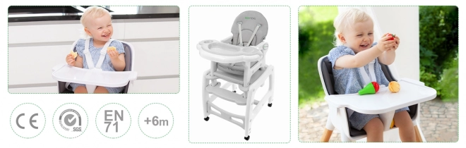 Többfunkciós etetőszék 3 az 1-ben Ecotoys