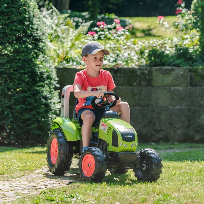 FALK Traktor pedálos Claas Arion 430 utánfutóval