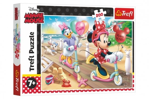 Trefl Minnie Egér - Tengerparti Puzzle 200 Darabos