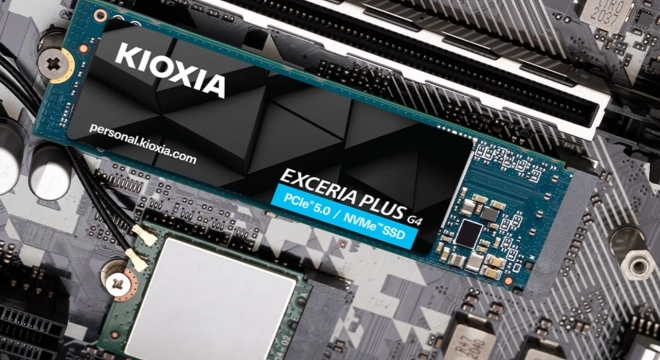Kioxia Exceria Plus G4 2TB SSD meghajtó PCIe 5.0-val