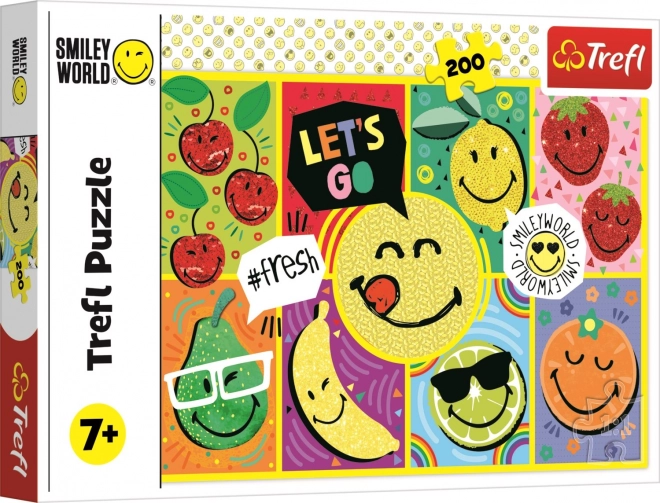 Vidám Smiley Puzzle 200 darabos - Trefl