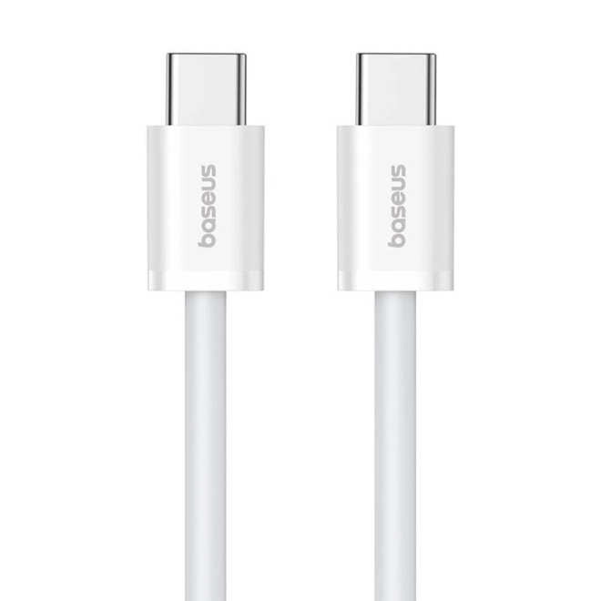 baseus superior kábel 100W USB-C - USB-C, 2m fehér