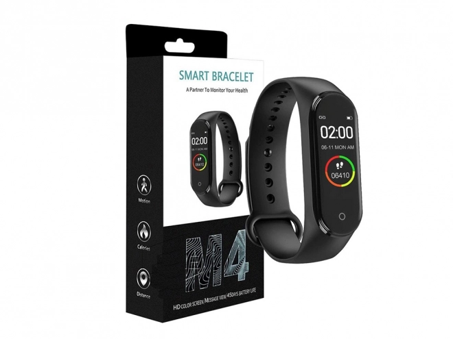 Sportos karkötő Smartwatch pulzusmérővel és lépésszámlálóval