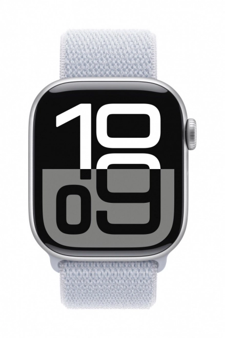 Apple Watch Series 10 GPS - 42 mm ezüst alumínium burok, kék felhő sportpánt