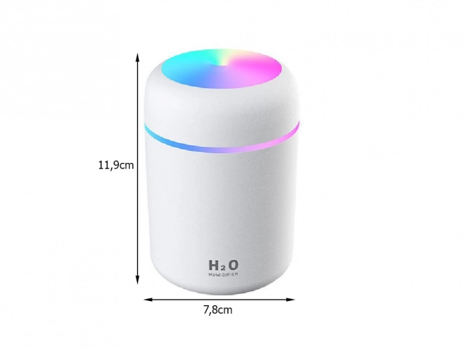 Mini légnedvesítő aroma diffúzor USB RGB világítással