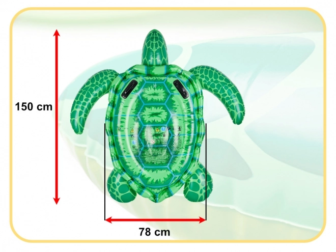 Felfújható teknős a vízhez, 150 cm