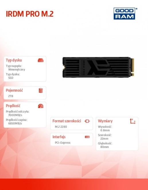 Irdm Pro 2TB SSD M.2 PCIe NVMe