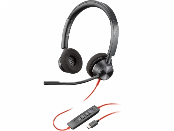 Blackwire 3320 fejhallgató USB-C/A adapterrel
