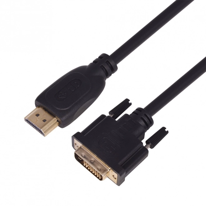 Aranyozott HDMI - DVI kábel 3m