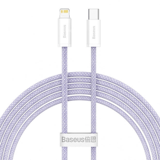 Baseus dinamikus 2 sorozat 20 W USB-C - Lightning kábel 2 m (lila)