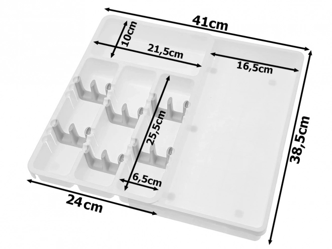Bővíthető evőeszköztartó fiókba