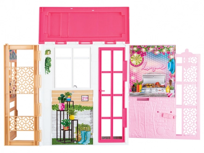 Barbie babaház baba és kölyökkutya játékkészlet