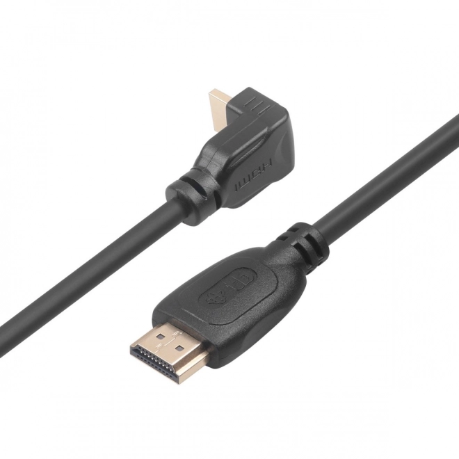 Aranyozott HDMI kábel 2.0 verzió, 1.8 m szögletes