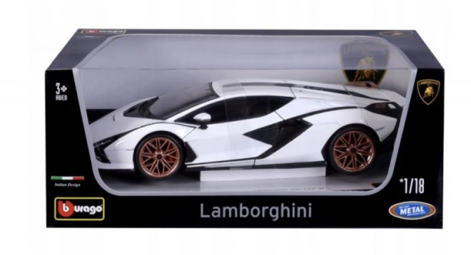 Bburago Lamborghini Sián FKP 37 1:18 fehér/fekete